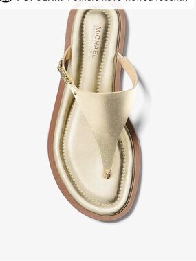 Michael Kors Daniella Metallic Leather Sandal